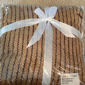 Luxury Chenille Throw Gold